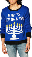 Load image into Gallery viewer, Chanukah Hanukkah Ugly Christmas Sweater Holiday Festive Medium
