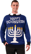 Load image into Gallery viewer, Chanukah Hanukkah Ugly Christmas Sweater Holiday Festive Medium
