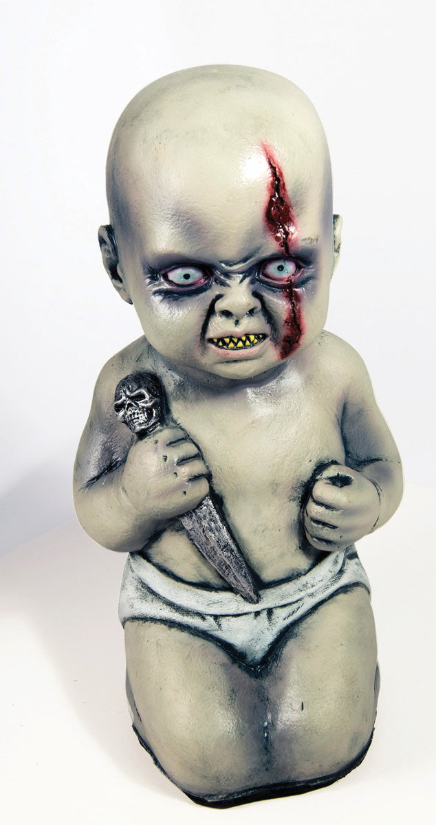 14" Evil Baby with Knife Omen Accessory Prop