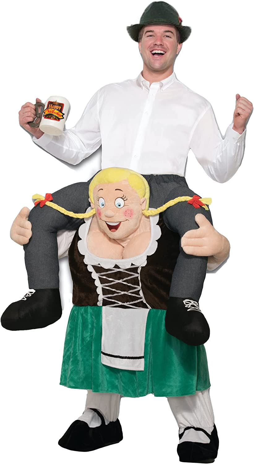 Forum Men's Ride on Beer Maiden Octoberfest Deluxe Adult Shoulder Rider Costume