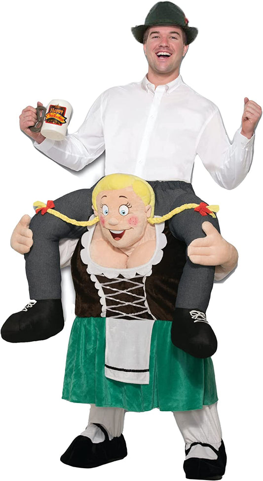 Forum Men's Ride on Beer Maiden Octoberfest Deluxe Adult Shoulder Rider Costume