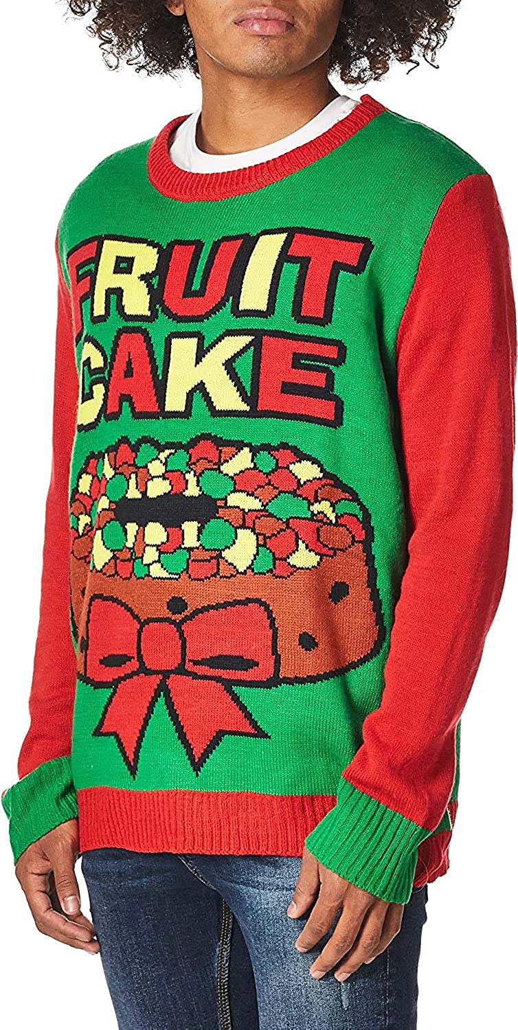 Fruit Cake Ugly Christmas Sweater Holiday Festive XXL