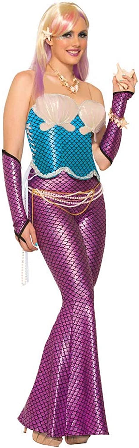 Blue Mermaid Corset Adult Costume Accessory