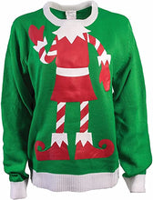 Load image into Gallery viewer, Elf Ugly Christmas Sweater Holiday Festive Small
