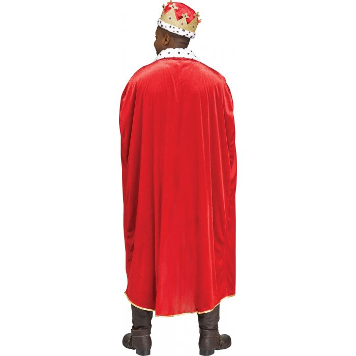Full Length Deluxe Red King Cape Robe and Crown