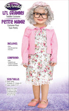 Load image into Gallery viewer, Lil Grammy Old Lady 100 Years of School Grandma Toddler Costume Size Small 2T
