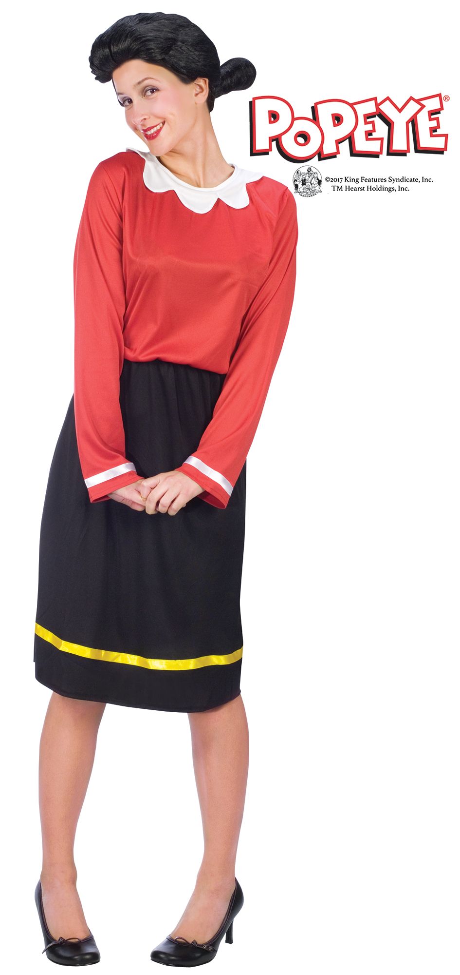 Olive Oyl Adult Costume Popeye Sailor Wife S/M 2-8