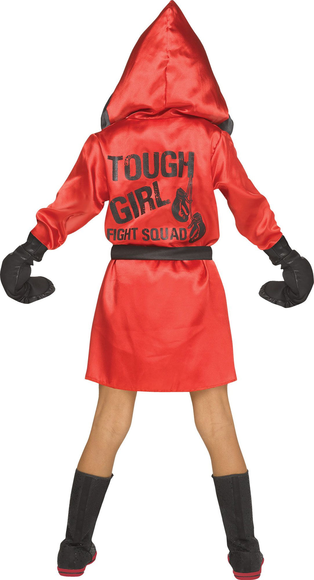 Tough Girl Red Boxer Child Costume Size Large 12-14