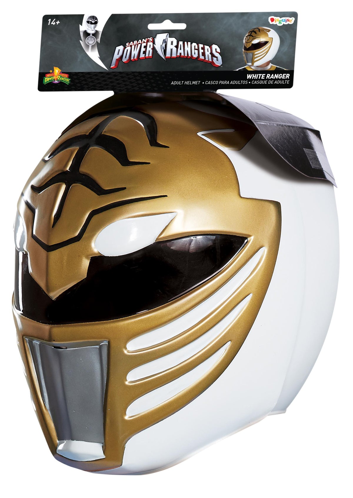 White Power Ranger Helmet Costume Mask
