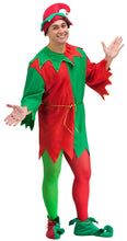 Load image into Gallery viewer, Red and Green Elegant Elf Set Christmas Santa Helper Adult Unisex Costume
