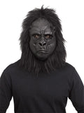Realistic Black Gorilla Monkey Full Over Head Mask