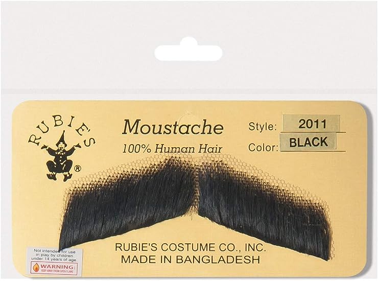 Black Human Hair Gentleman Moustache 2011