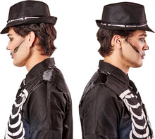 Load image into Gallery viewer, Skeleton Bone Fedora Hat Costume Accessory Adult Size
