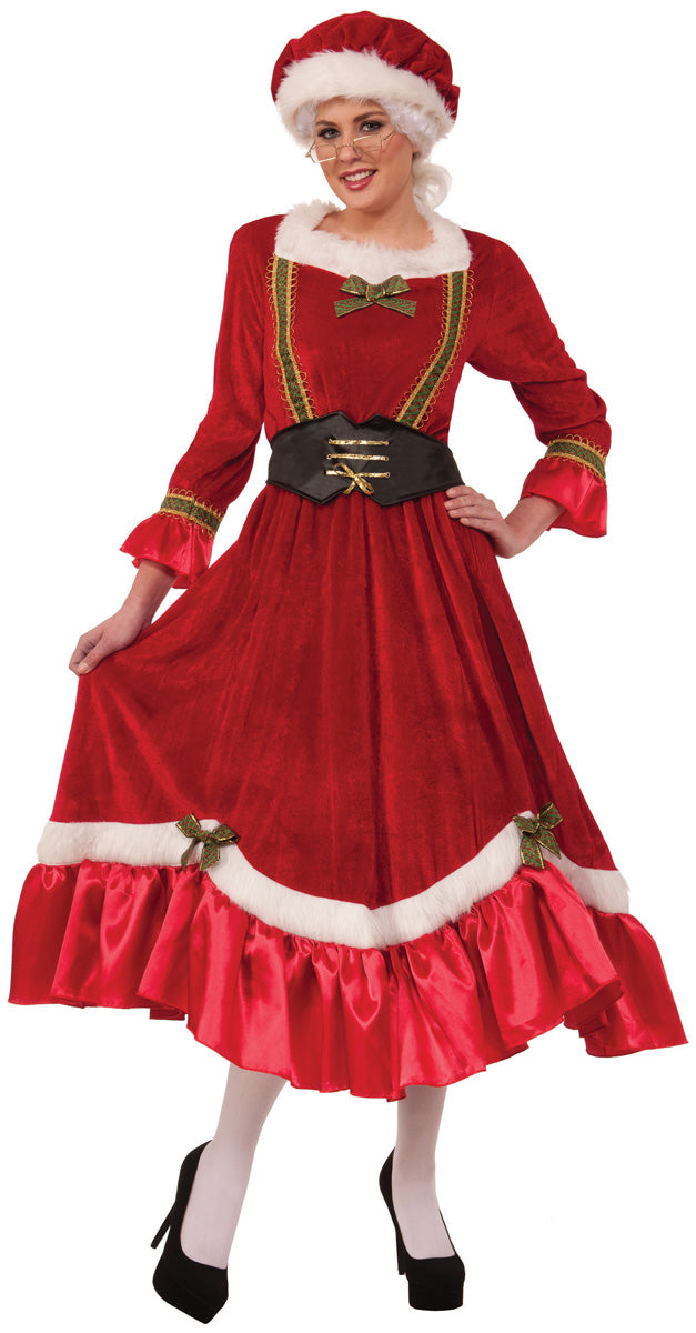 Mrs. Clause Christmas Santa Red Dress and Belt Adult Costume XXXL