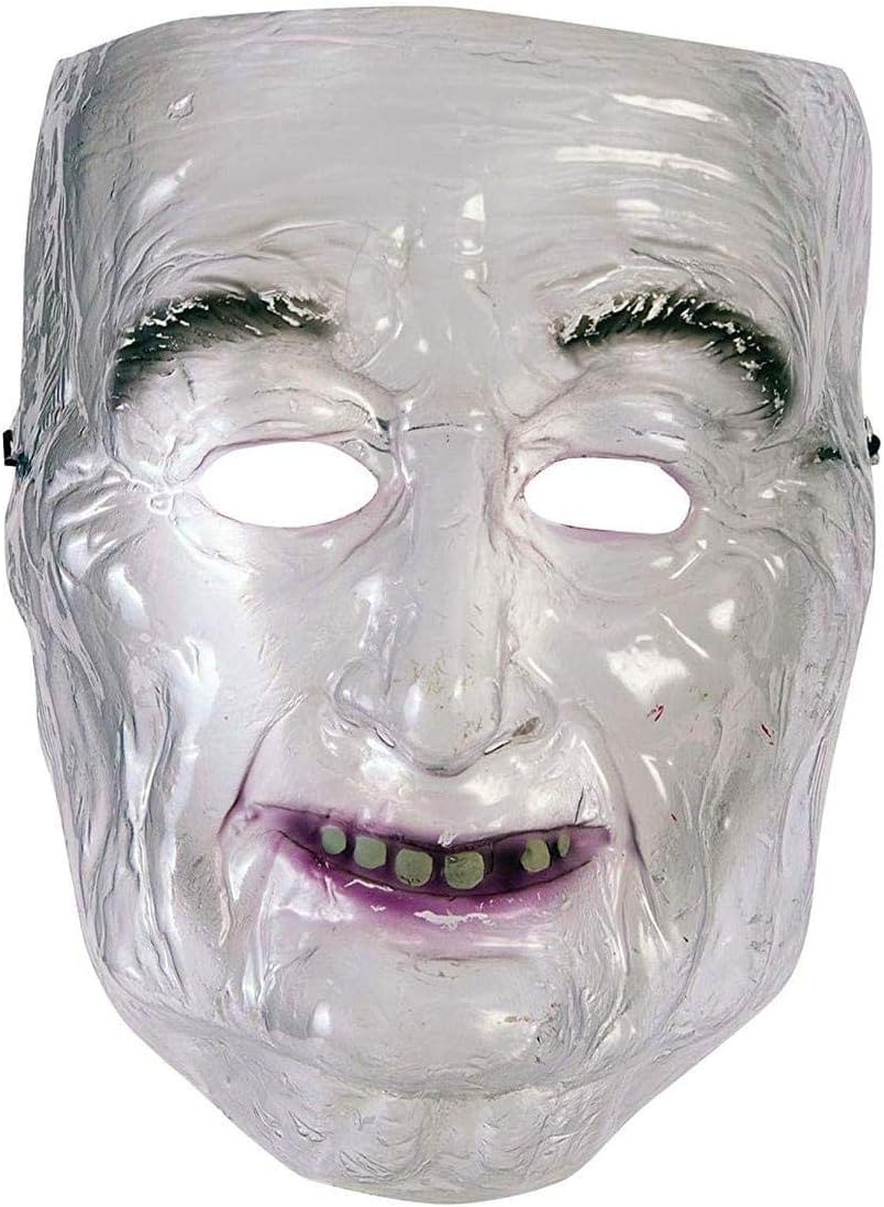 Transparent Old Man Plastic Adult Mask