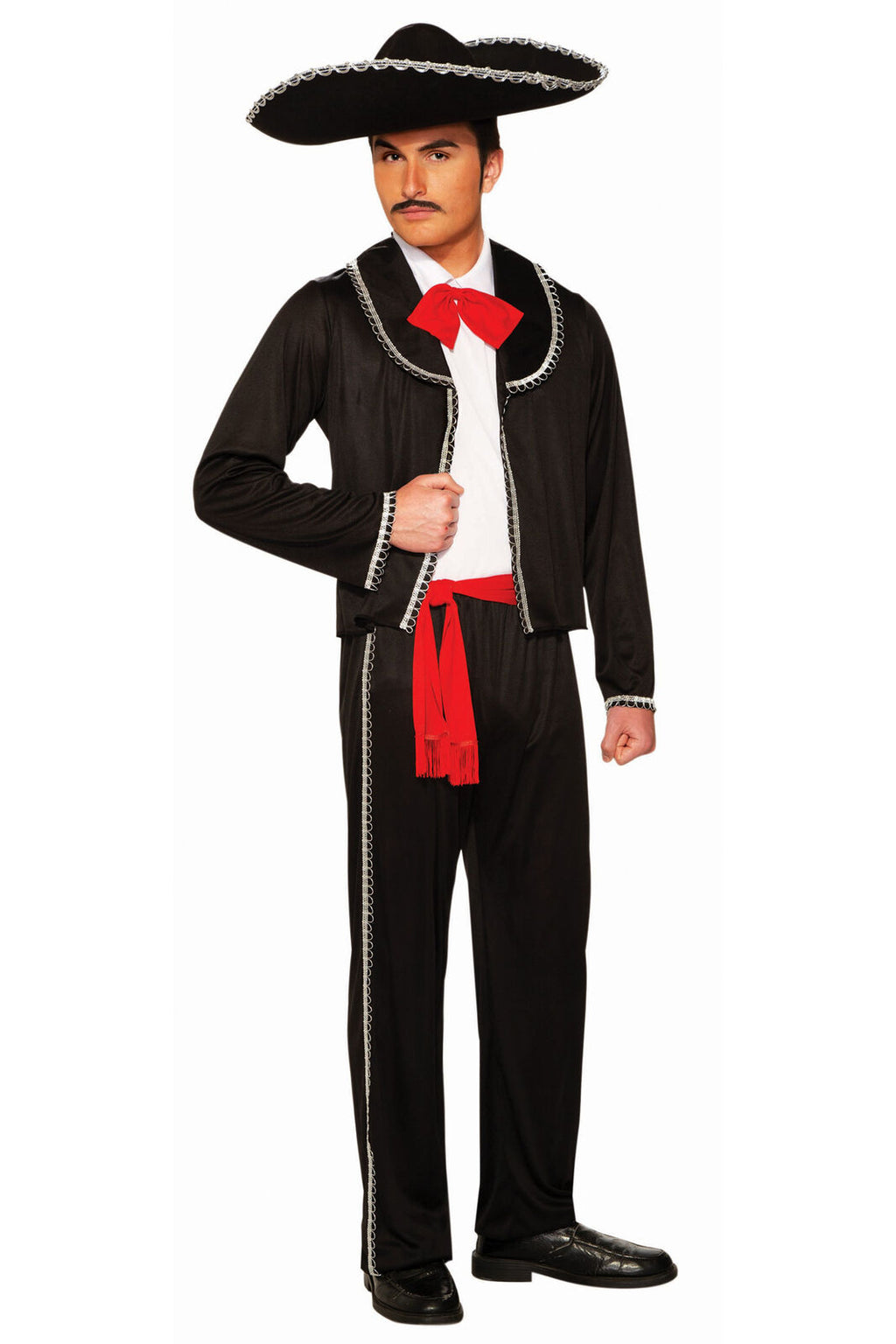 Mariachi Man Adult Black Mexican Costume