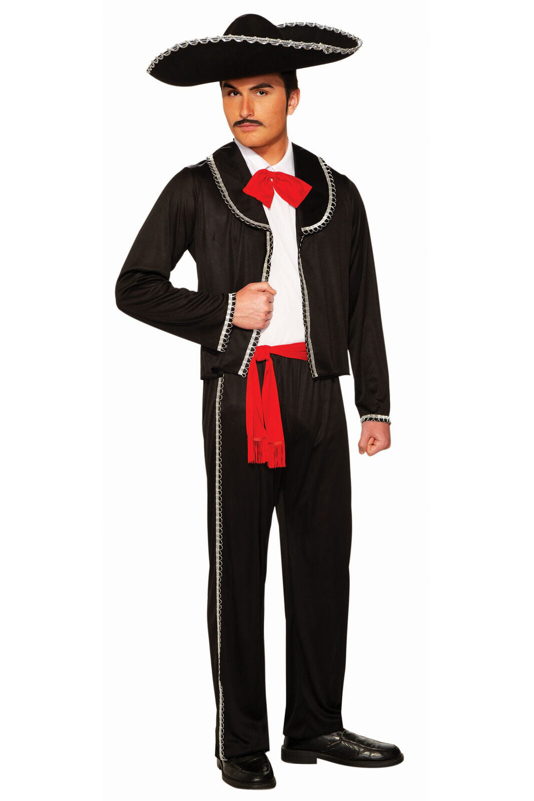 Mariachi Man Adult Black Mexican Costume