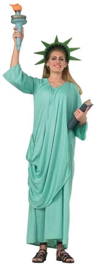 Patriotic Statue Of Liberty Adult Robe Costume Standard