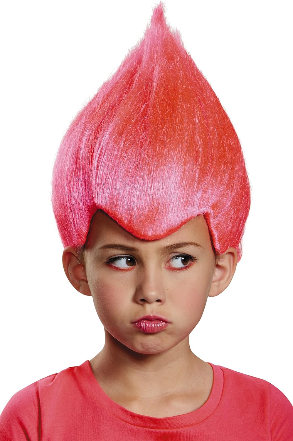 Disguise Pink Wacky Troll Thing Child Costume Wig