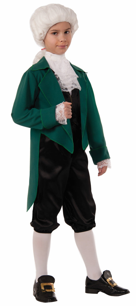 President Kids Thomas Jefferson Child School Report Costume Medium