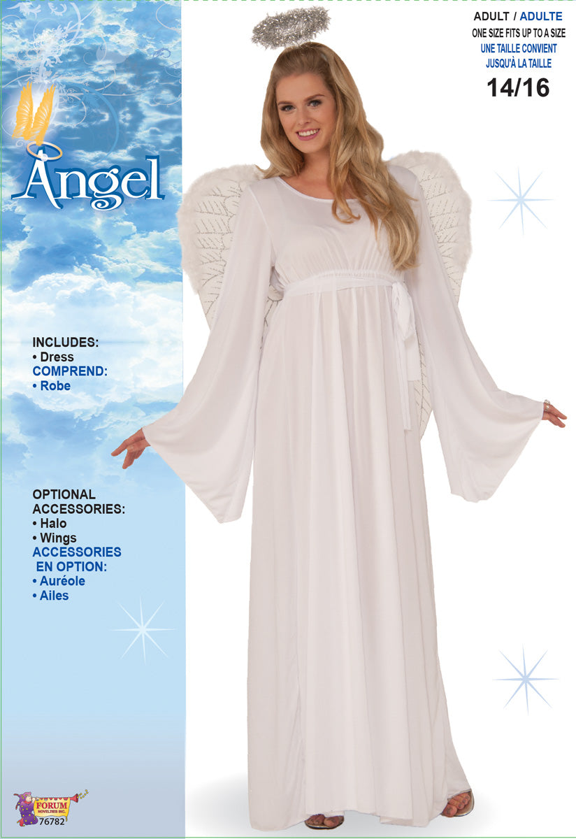 Angel Adult Value White Dress Standard Costume 14/16