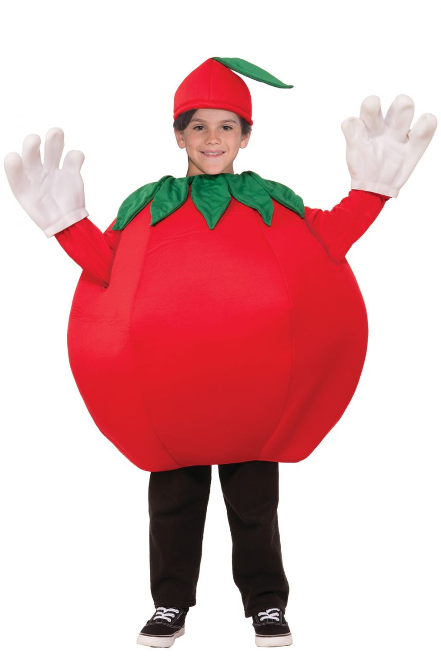 Tomato Red Food Child Plush Costume Medium