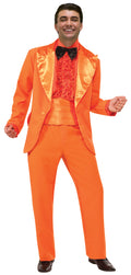 Orange Dumber 50's Prom King Suit Adult Costume Size Standard