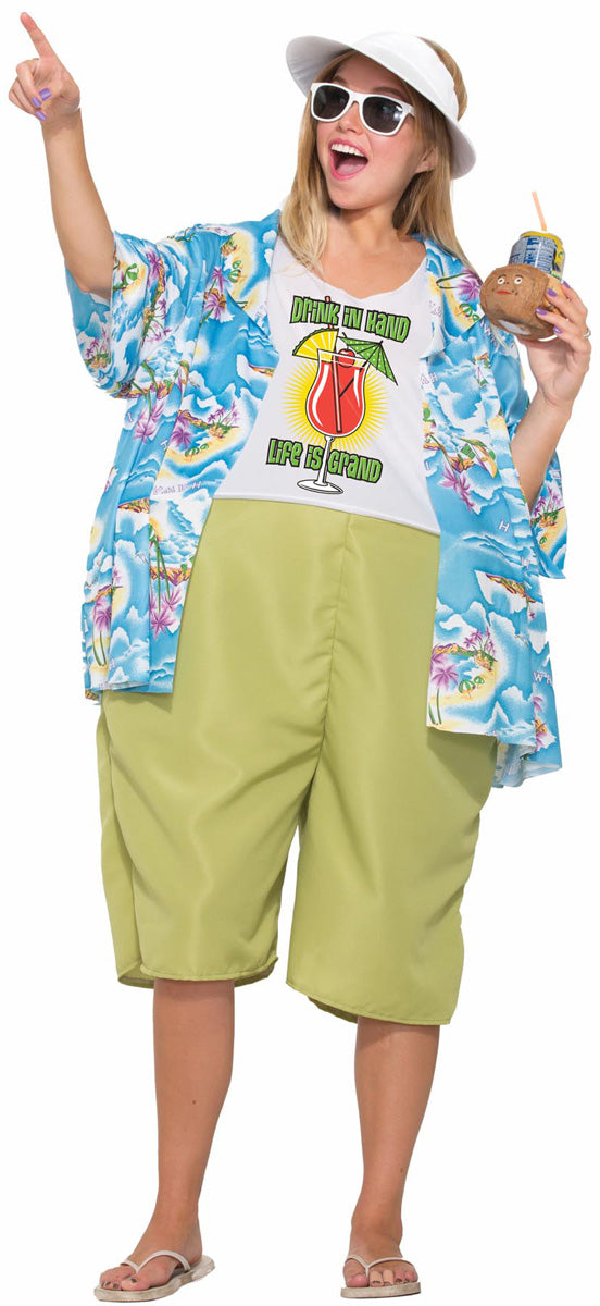 Tropical Tourist Couples Adult Costume Size Standard