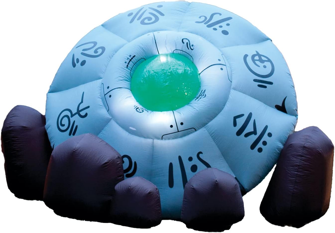 Crashed UFO Alien Lawn Inflatable Decoration