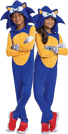 Sonic Prime the Hedgehog Movie Child Costume Small 4-6