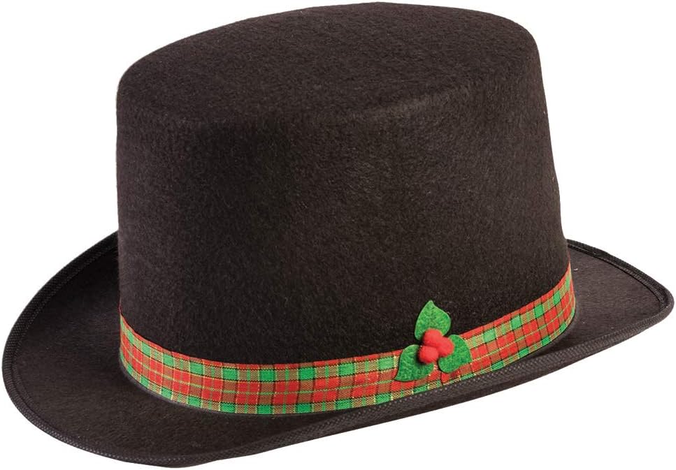 Caroler Top Hat Costume Accessory Adult Size