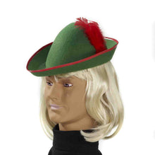 Load image into Gallery viewer, Green Robin Hood Peter Pan Elf Adult Hat
