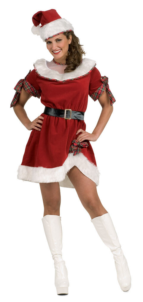 Miss Santa Christmas Costume Size Standard 6-14 Dress