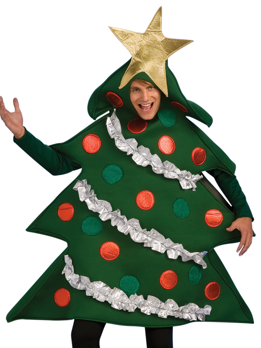 Christmas Tree Costume Adult Decorated Tree HalloweenStore.com Christmas Tree Costume Adult Decorated Tree HalloweenStore.com