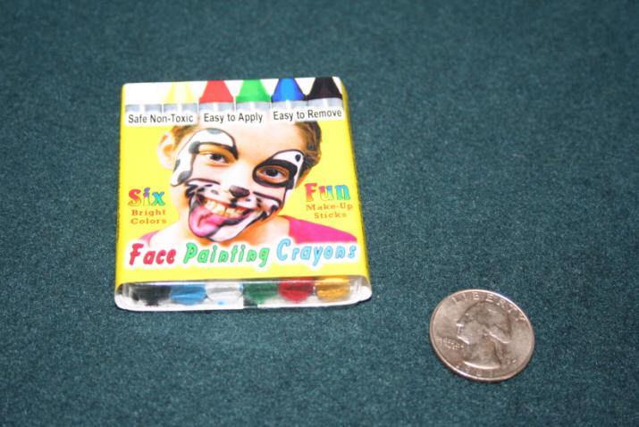 Wolfe 6 Bright Color Face Painting Crayons Fun Make-up Sticks KIT